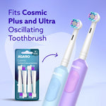 Cosmic Oscillating Electric Toothbrush Refill Heads Pack of 4