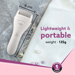 CR3001 Callus Remover with 3 Interchangeable Head Rollers, Rechargeable for Foot Care, Callus & Dead Skin Removal