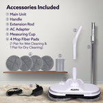 Regency Electric Spin Mop for Floor Cleaning, Floor Mopping,  Automatic Wet Mopper, Cordless, Adjustable Handle, Water Sprayer, Lightweight,  For Hardwood, Tile & Laminate Floors, Home, Kitchen & Office use