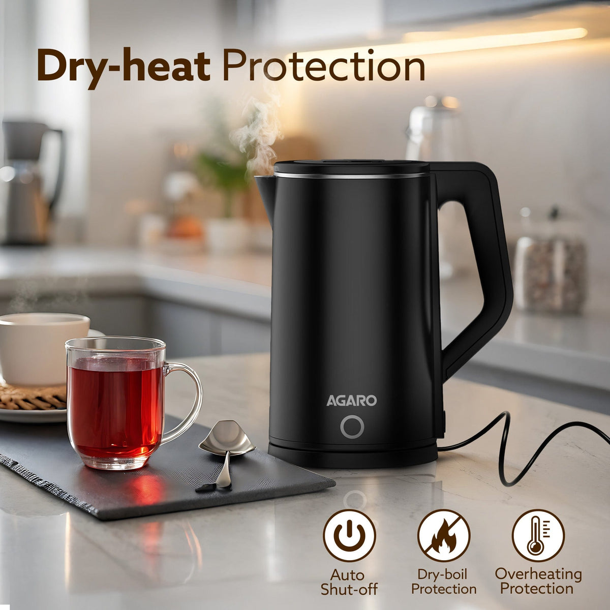 Elegant Electric Kettle  - 1.8L - Black |  Buy Electric Kettles Online in India at Best Price