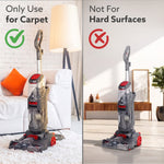 Elite Upright Wet & Dry Carpet Cleaner, 800W, 13.5 kPa Suction Pressure, 2 in 1 Handheld Carpet Spot Cleaner Machine, Dual Rolling Brush, Upholstery Cleaner, Carpet Washer for Spills & Stains