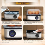 Grand Egg Boiler And Poacher - 500W, Silver