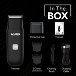 Beard Trimmer MT7007, 60 mins run time with Type C, 2pcs limit comb - 1mm & 3mm, Protective Cap, Washable Trimmer Head | Trimmer for Men