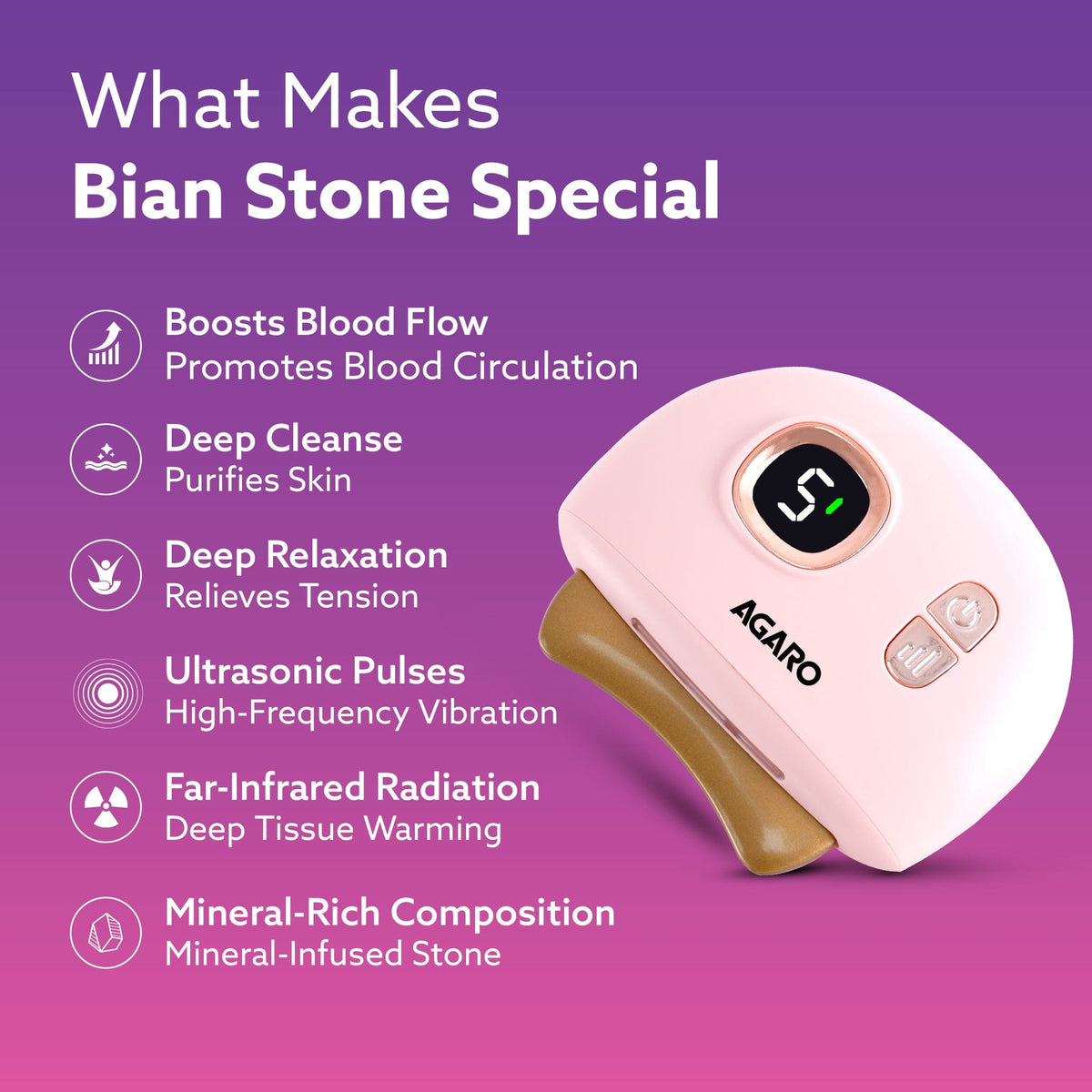Electric Gua Sha Massager 1719 blends traditional skincare with modern tech. With 9 modes, red light therapy, sonic pulses, and heat therapy, it helps reduce acne, smooth wrinkles