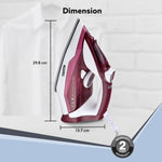 Imperial Steam Iron, 2200W,  Maroon