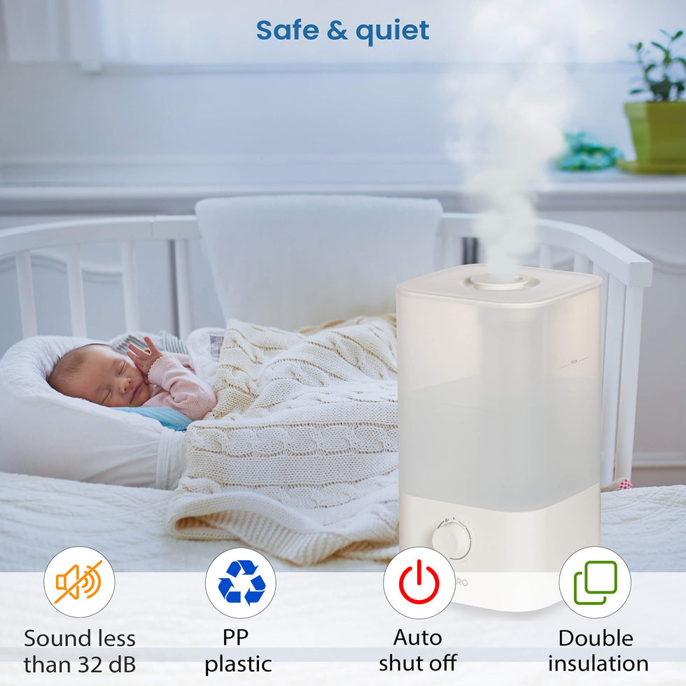 AGARO Breeze Cool Mist Ultrasonic Humidifier, Aroma Diffuser Support ...