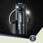Alpha Car Dash Camera, Dashboard Recorder, 3MP, 140 Degree Wide Angle, F2.1 Aperture, Full HD, Voice Recorder, 128 GB SD Card Support, Night Vision, G Sensor, Wifi, Loop Recording, DIY Set Up