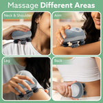 Scalp Massager, Rechargeable Electric Head Kneading Massager, 3 Speed Modes, Handheld Portable Head Scratcher Massager for Hair Growth, Deep Clean & Stress Relax, SM3675,White