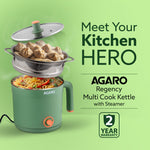 Regency Multi Cook Kettle With Steamer - 1.2 Litres - Sea Green