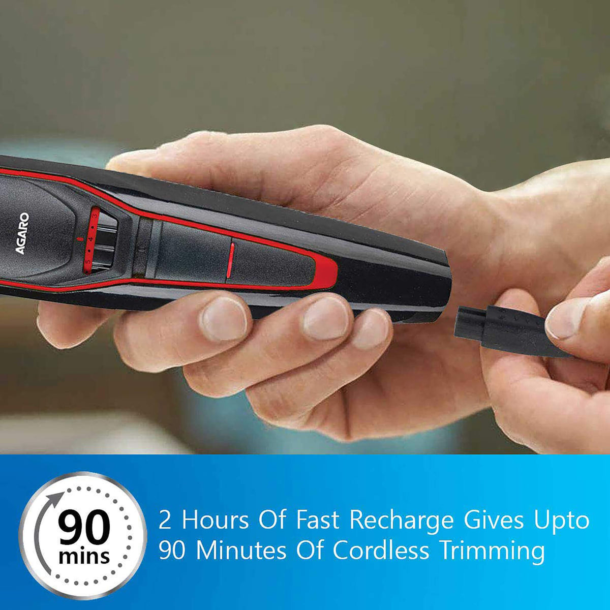 MT 6001 Beard Trimmer for Men, 90min Runtime