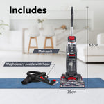 Elite Upright Wet & Dry Carpet Cleaner, 800W, 13.5 kPa Suction Pressure, 2 in 1 Handheld Carpet Spot Cleaner Machine, Dual Rolling Brush, Upholstery Cleaner, Carpet Washer for Spills & Stains