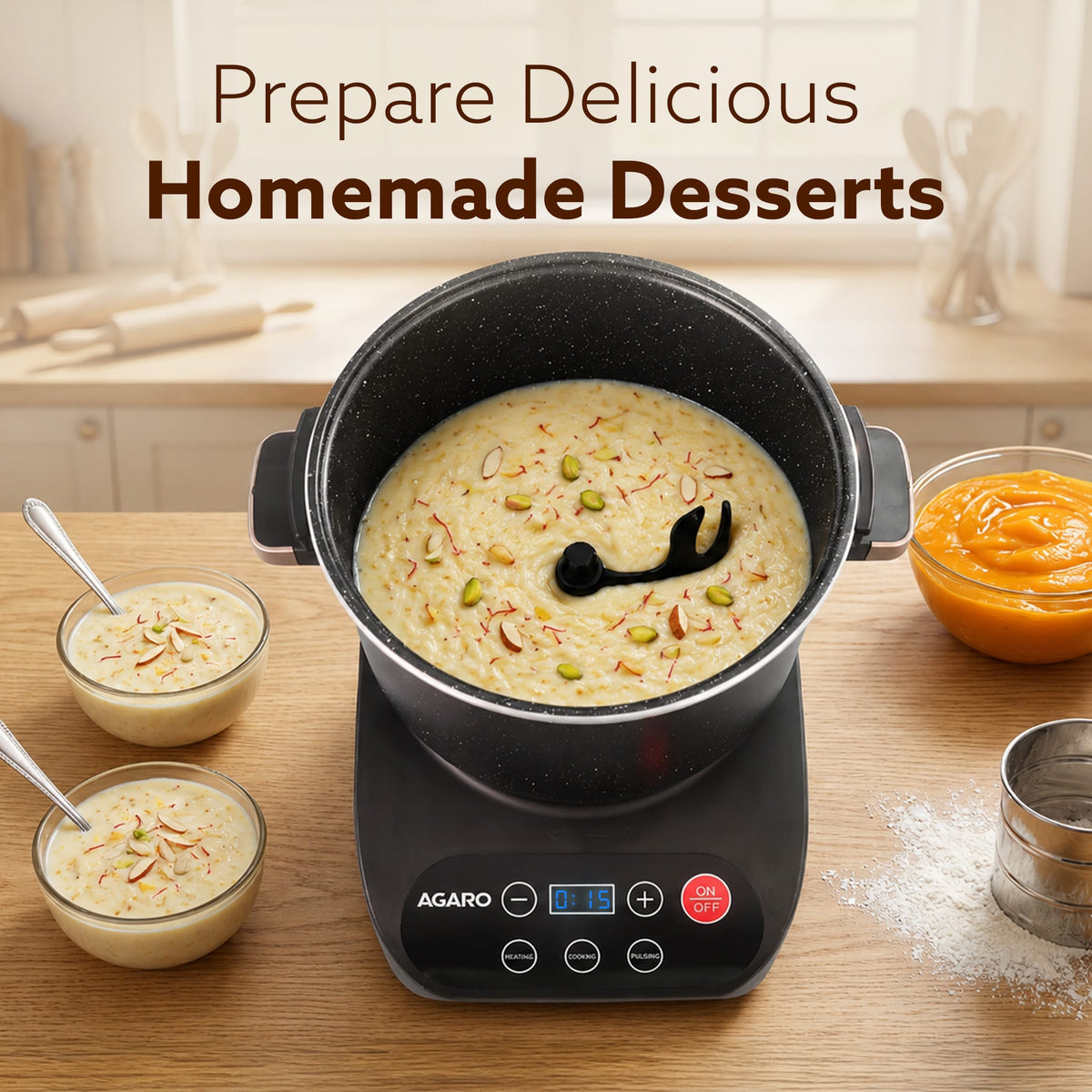 Regal Dough Maker Machine, 5L, 300W Electric Atta Maker with Automatic Dough Kneading, Ceramic-Coated Stainless Steel Bowl with lid