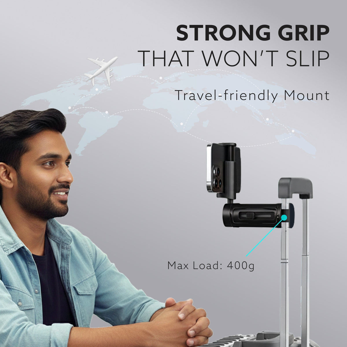 Mobile Clip Phone Holder with 360° Adjustable Angles