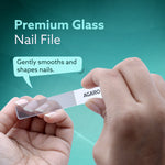 4-in-1 Nail Clipper Set – Manicure & Pedicure Kit with Fingernail & Toenail Clippers, Premium Glass Nail File, Ergonomic Non-Slip Grip, Travel Case for Men & Women (Dark Green)