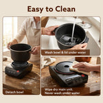 Regal Dough Maker Machine, 5L, 300W Electric Atta Maker with Automatic Dough Kneading, Ceramic-Coated Stainless Steel Bowl with lid