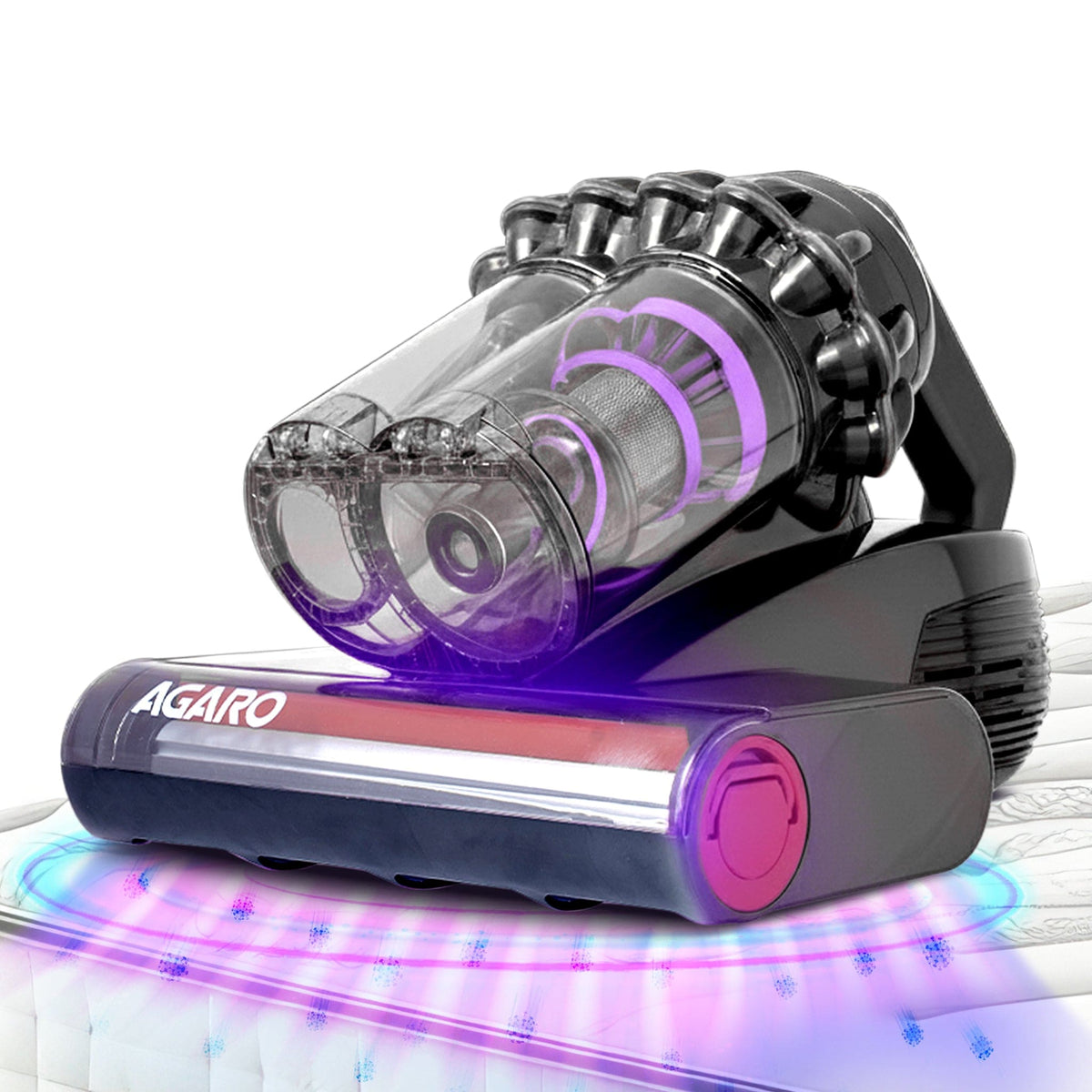 Royal Mattress Vacuum Cleaner, 12kPa Suction Power & UV Light Sterilization, Bed Vacuum Cleaner & Mite Remover, Suitable for Beds, Mattresses, Sofas & Pillows
