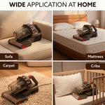 Royal Mattress Vacuum Cleaner, 12kPa Suction Power & UV Light Sterilization, Bed Vacuum Cleaner & Mite Remover, Suitable for Beds, Mattresses, Sofas & Pillows