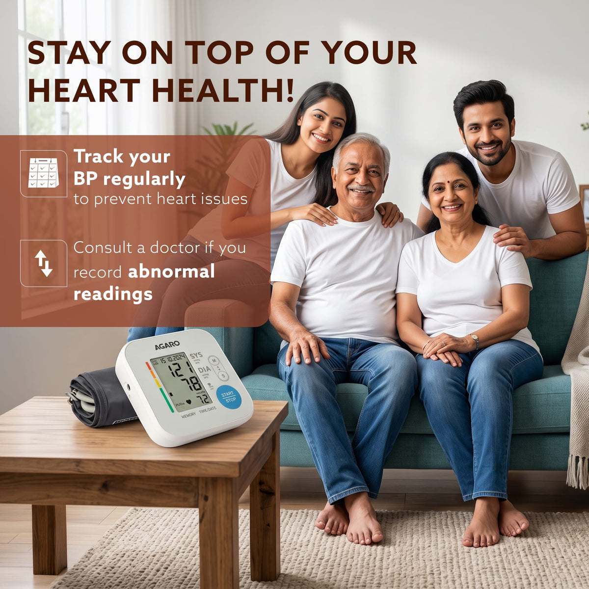 Automatic Portable Digital Blood Pressure Monitor TMB-2283 for Home Use