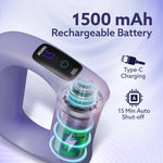 Ring Massager, Deep Tissue Massage, Mini Massage Gun for Pain Relief & Relaxation, Rechargeable, Handheld, 5 Speed Setting, 3 Modes, For Men and Women