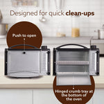 Marvel 9L OTG Oven 800W, Compact Toaster Griller for Baking, Toasting & Grilling, Adjustable 100°C-250°C, 30-Min Timer with Ready Bell, Auto Shut-Off, Tempered Glass Door, Bake Pan, Tong & Rack