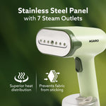Regency Handheld Garment Steamer, Wrinkle Remover, Iron, Fast Heat, Ceramic Steam Nozzle, 1200W, 250 ML Water Tank, Detachable Fabric Brush