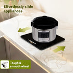 Elite Sliding Tray S1, for Kitchen Appliances, Smooth Countertop Slider Tray with Rubber Wheels for Coffee Machine, Mixer Grinder, Air Fryer, Micro Oven & More, Anti-Slip & Durable Build, Black
