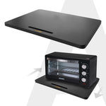 Elite Sliding Tray S3, for Kitchen Appliances, Smooth Countertop Slider Tray with Rubber Wheels for Coffee Machine, Mixer Grinder, Air Fryer, Micro Oven & More, Anti-Slip & Durable Build, Black