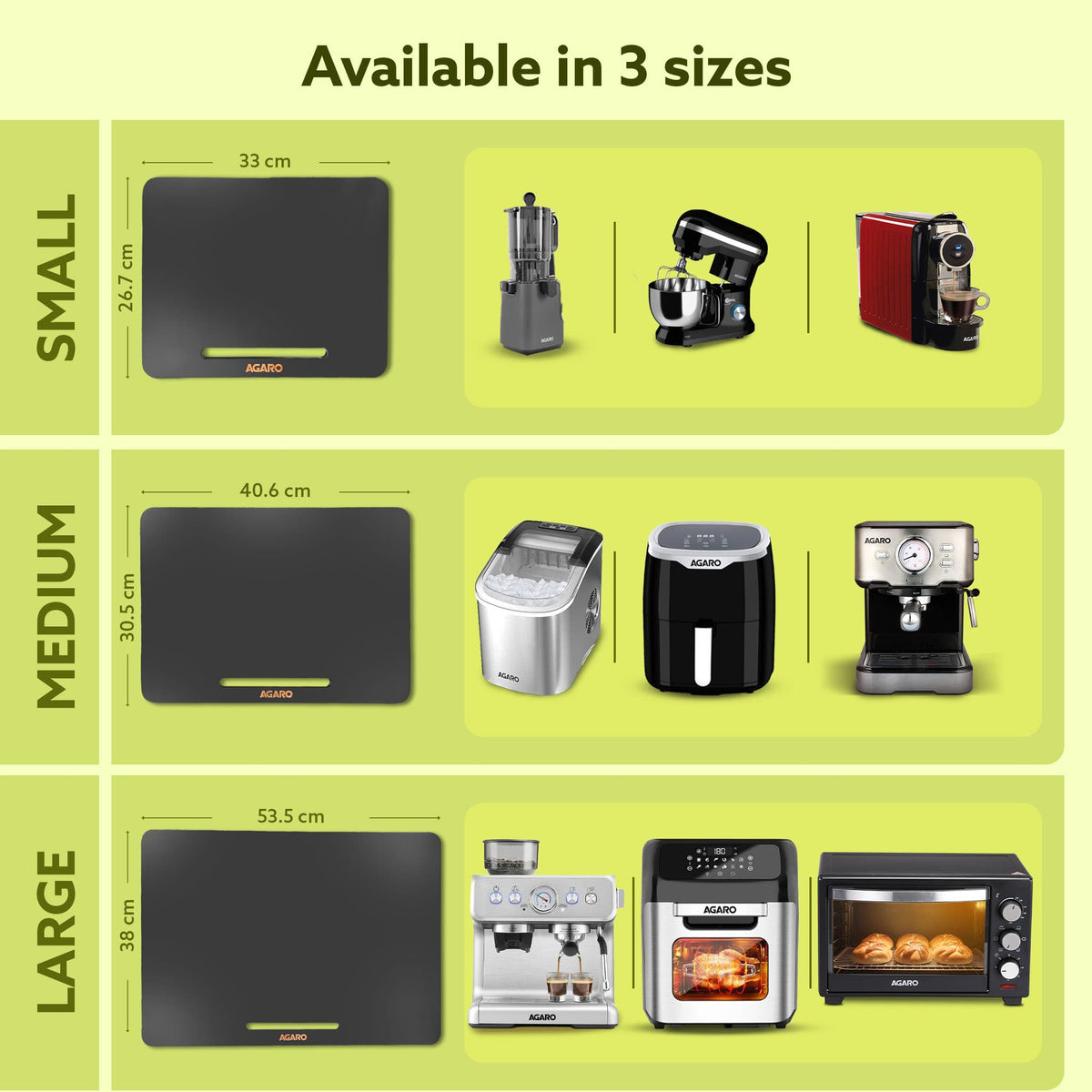 Elite Sliding Tray S3, for Kitchen Appliances, Smooth Countertop Slider Tray with Rubber Wheels for Coffee Machine, Mixer Grinder, Air Fryer, Micro Oven & More, Anti-Slip & Durable Build, Black