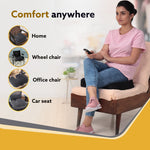 Coccyx Seat Cushion Orthopedic Memory Foam Coccyx Seat Cushion for Tailbone, Sciatica, Lower Back Pain Relief-Ergonomic Contoured Cushion for Office/Home Chair & Wheelchair, Black