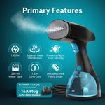 Signify Handheld Garment Steamer-Black & Blue