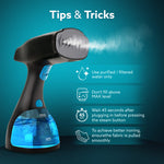 Signify Handheld Garment Steamer-Black & Blue
