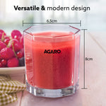 Elegant Octagonal Glass 200ml set of 6, Juice and Water Drinking Glass Transparent