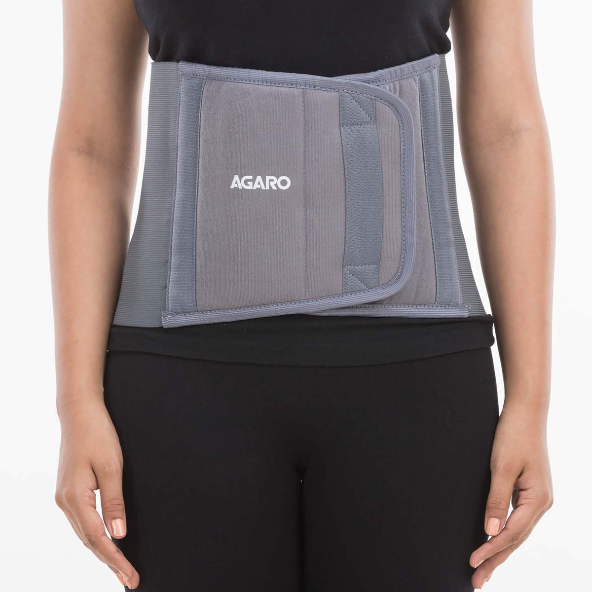Abdominal Belt, ideal for Slimming Waist, Lower Back Pain Relief, after delivery for Tummy Reduction, Breathable Belt For Men And Women, Medium, Grey