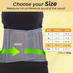 Abdominal Belt, For Men And Women, XL, Grey