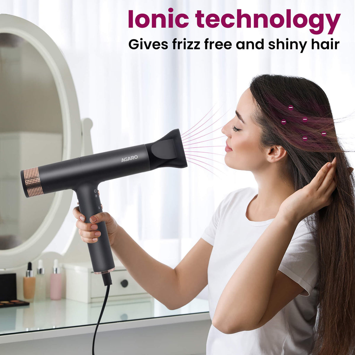 Royal Hair Dryer - 2000 Watts - Black