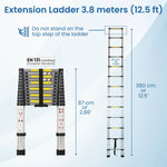 Telescopic Ladder 12.5 ft/13 Steps LD2019