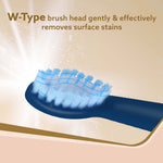 Cosmic Lite Refill Pack 4+1 pcs, Nylon Bristles, Washable, Blue