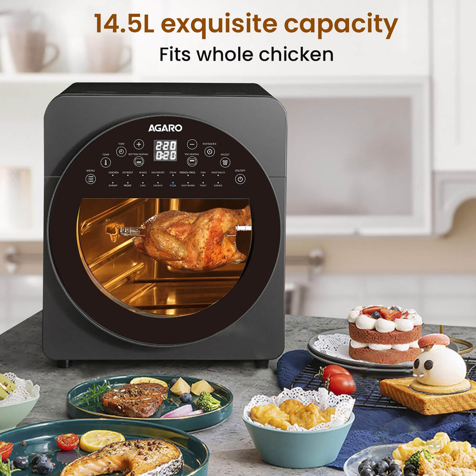 AGARO Elite Air Fryer 360° Heat Circulation Technology for Perfect Cooking Agaro