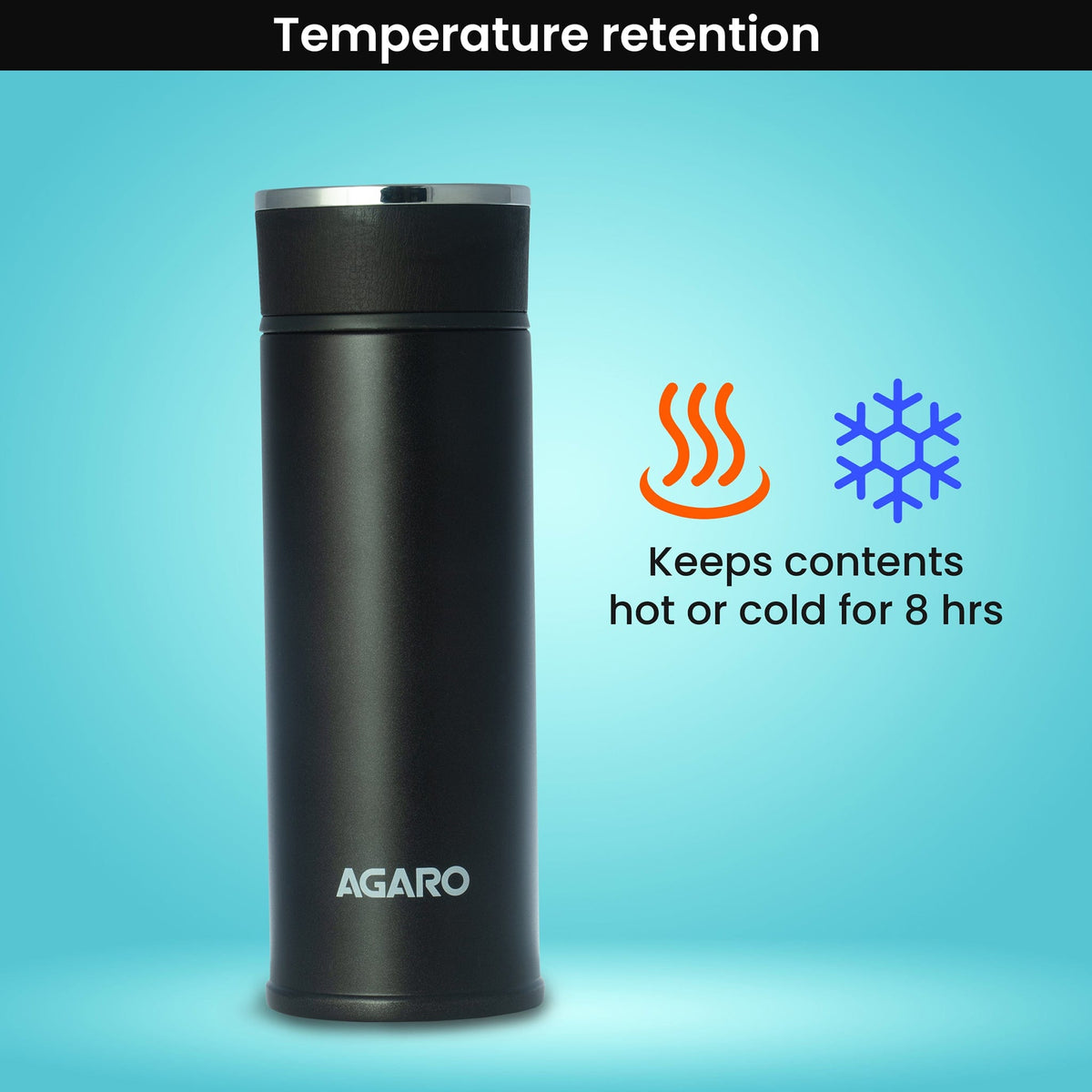 Elite Vacuum Flask 480ml Black
