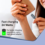 USB-A to Type C Cable, Unbreakable Braided Cable, 3A Fast Charging, Compatible with All Type C Devices Including Smartphones, Tablets, PD Technology, 1.5 M (4.9Ft), 480 Mbps Data Transmission
