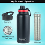 Imperial Vacuum Flask 1L, Steel Infusion
