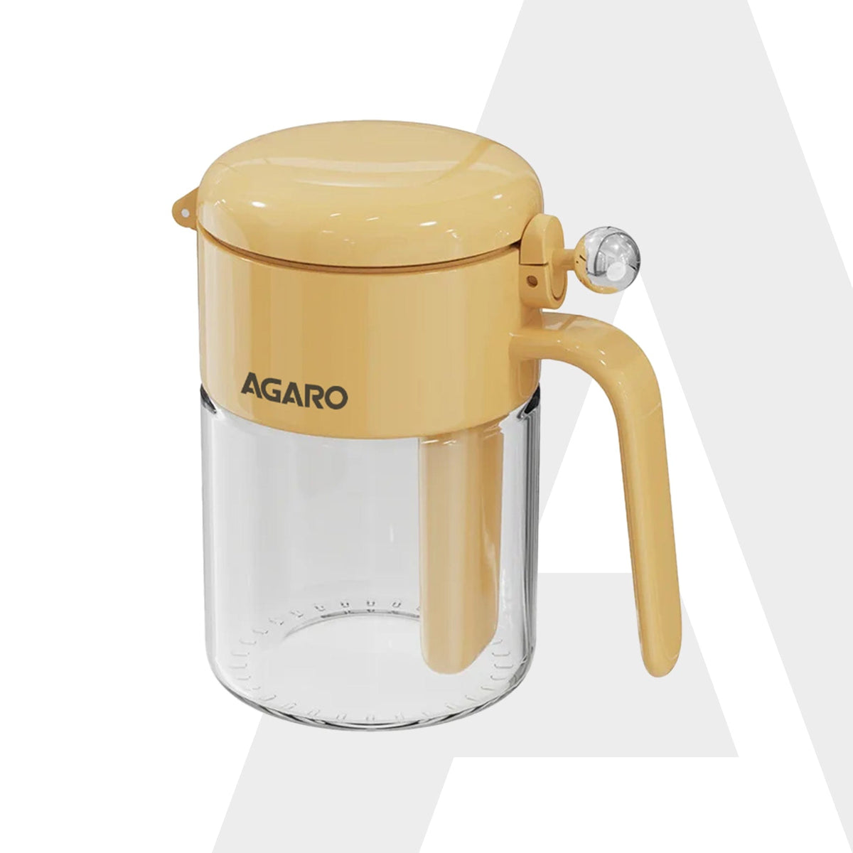 Elegant Spice Jar 400ml, Airtight Glass Masala Brown Container with Secure Lid & Spoon, Versatile Seasoning & Storage Bottle for Kitchen, Leak Proof, For Spices, Herbs, Sugar & More