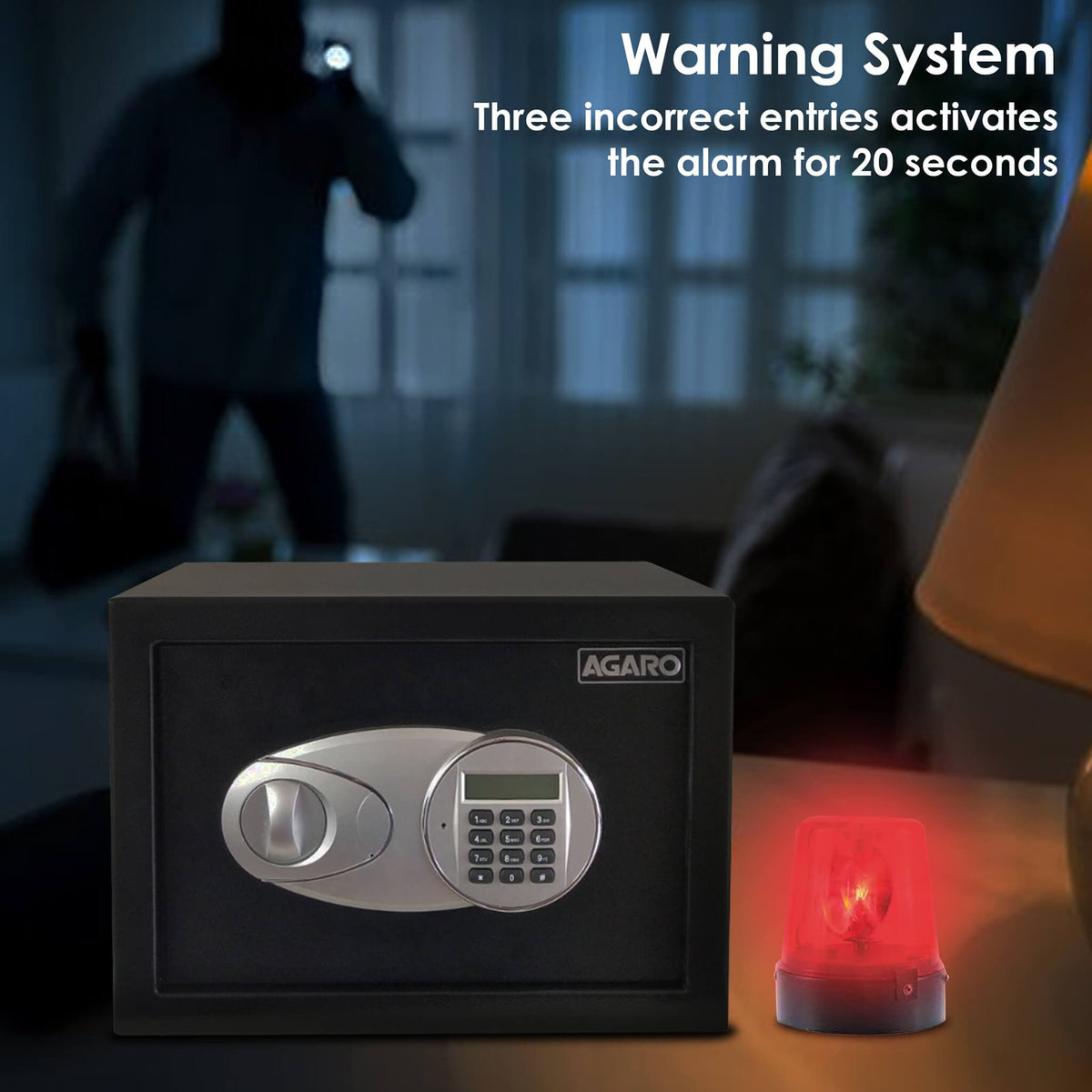 SALVO AG16 Security Safe, 1 Cubic Feet, 16 Litres Capacity