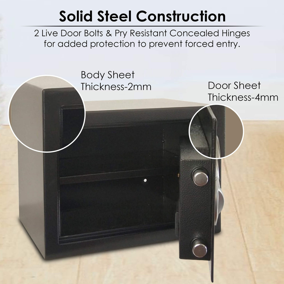 SALVO AG16 Security Safe, 1 Cubic Feet, 16 Litres Capacity