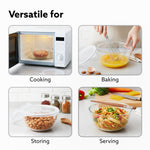 Elite Glass Bowl With Lid, 3 pcs Set - 500, 800,1600 ml