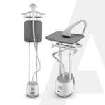 Grand Standing Garment Steamer 2000W, Professional Standing Steam Iron,  De-wrinkle clothes, Height  Adjustable, Iron Board,  1.8L Water Tank, Fast Steaming