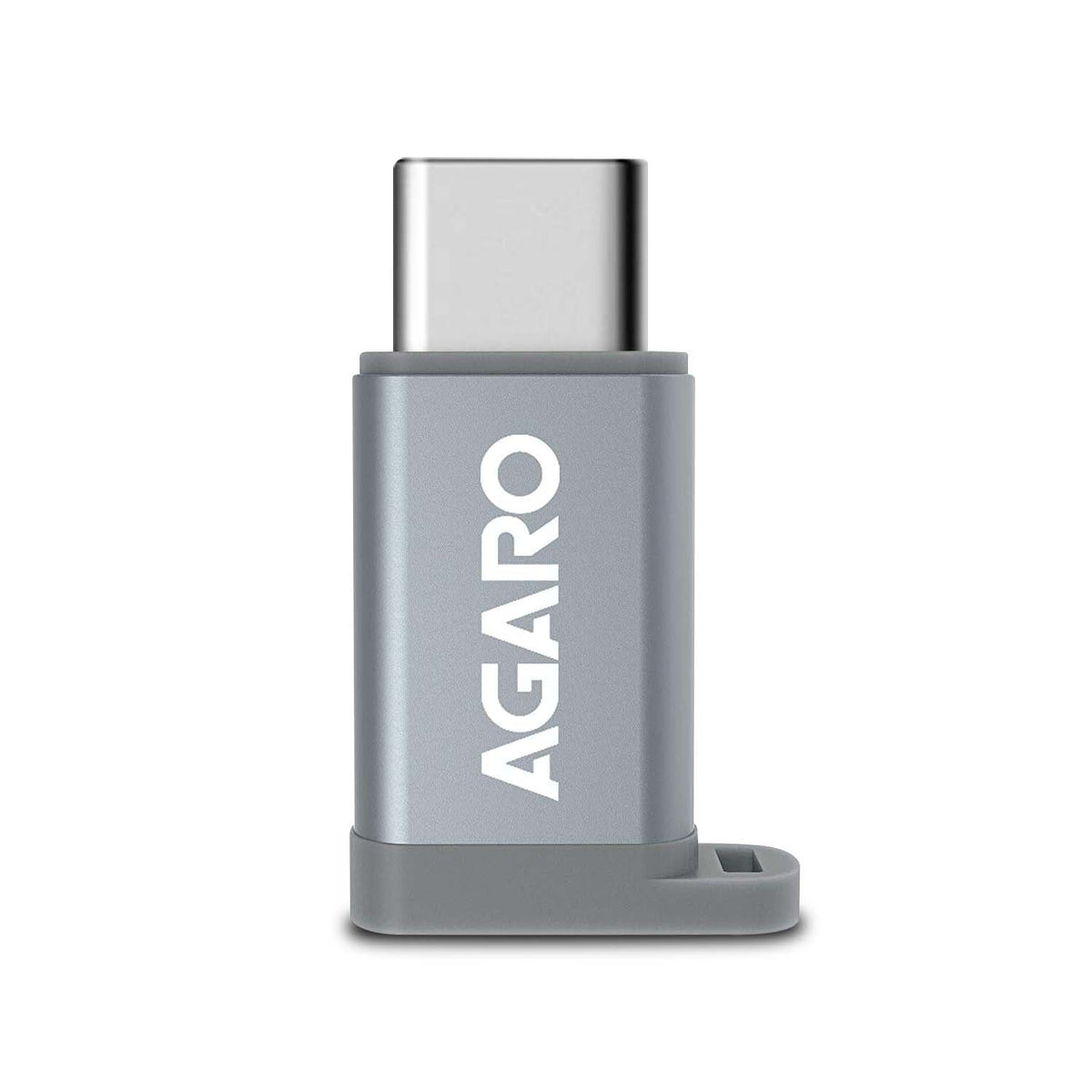Micro USB to Type-C OTG Adapter - (Metallic Grey)