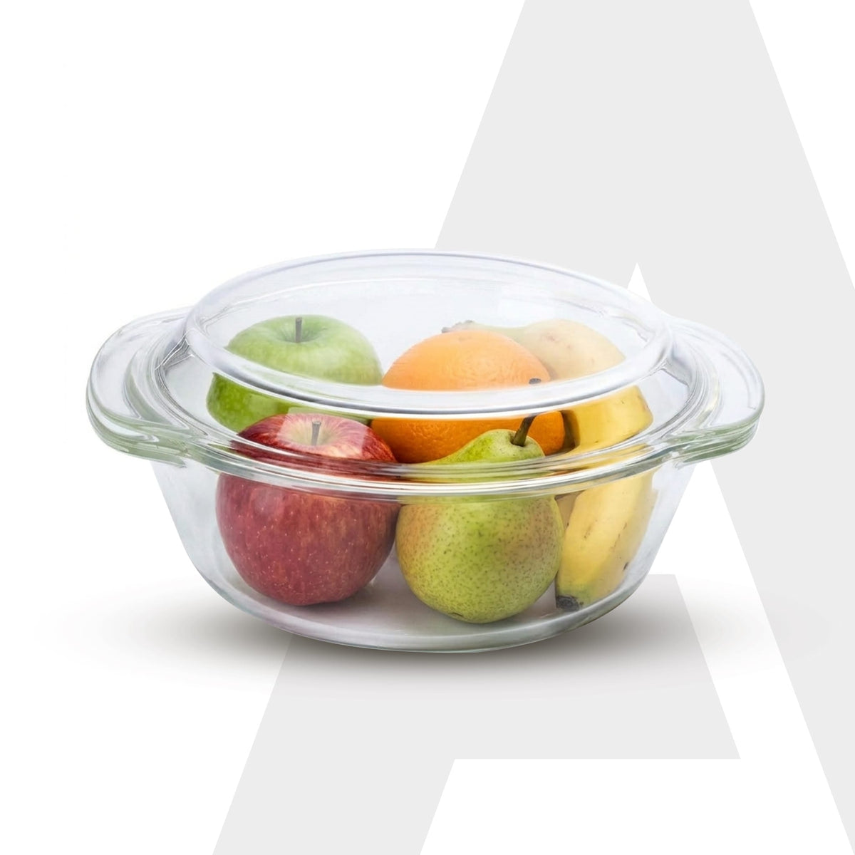 Elite Glass Casserole With Lid - 2000ml