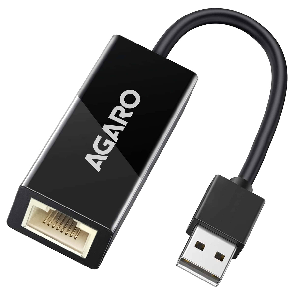 Ethernet Adapter USB 2.0 To 10/100MHZ Network RJ45 LAN Wired Adapter, Plug & Play, Compatible With Nintendo Switch Macbook Chrome Book Windows Mac OS Surface Linux For Laptop Black