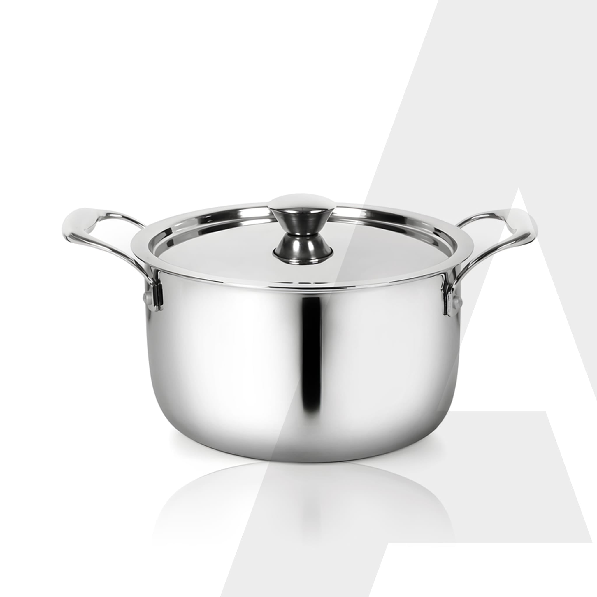 Regency 20 cm Triply Stainless Steel Casserole with Lid, 3.2L